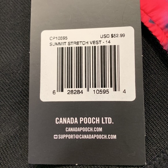 NWT Canada Pooch Stretch Vest SZ 12, 14 & 16 *ALL PROCEEDS GO TO ANIMAL RESCUE* - Picture 10 of 11